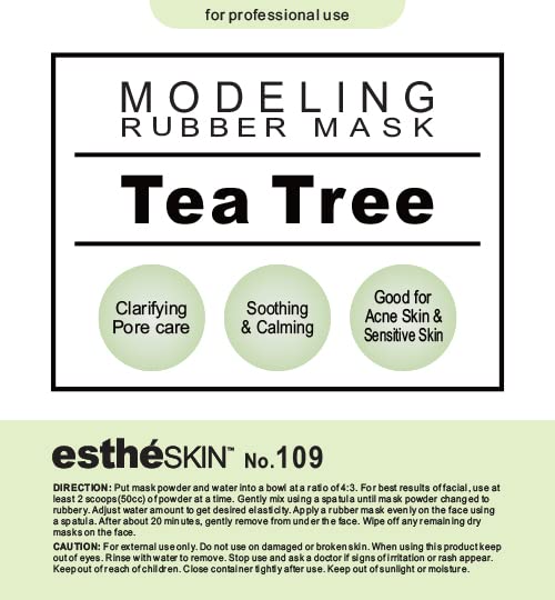 estheSKIN No.109 Tea Tree Modeling Mask Powder for Professional Facial Treatment, 35 Oz. (2 pack)