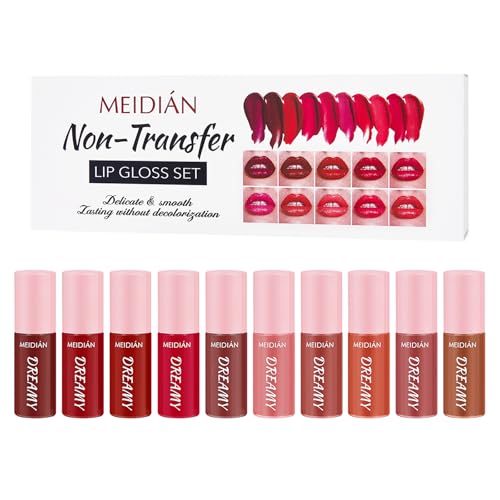 ADMD Matte Lip Gloss Set 10 Velvet Shades Non-Transfer