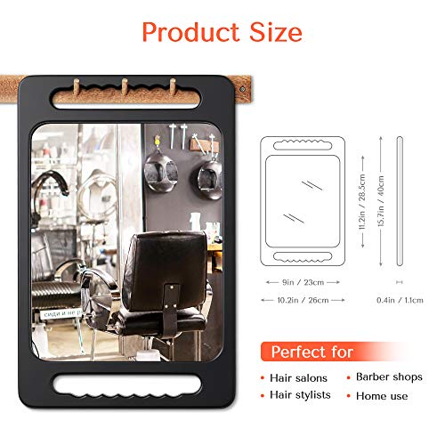 TASALON Double Handle Barber Hand Mirror | Unbreakable Large