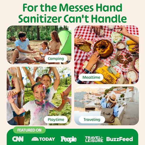 FOMIN Mini Travel Hand Sanitizer Wipes Variety Pack, 8 Pack, Alcohol-Free & Biodegradable