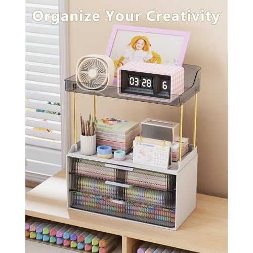 Bathroom Organizers and Storage, Makeup Organizer (Sturdy Durable Attractive), Ideal for Vanity, Countertop, Counter, Perfume, Skincare, Cabinet, Cosmetic, Dresser Organizer (Black)