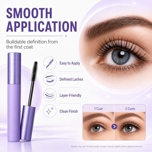 Everlove Waterproof Mascara for Mature Women - Lengthening & Smudge-Resistant