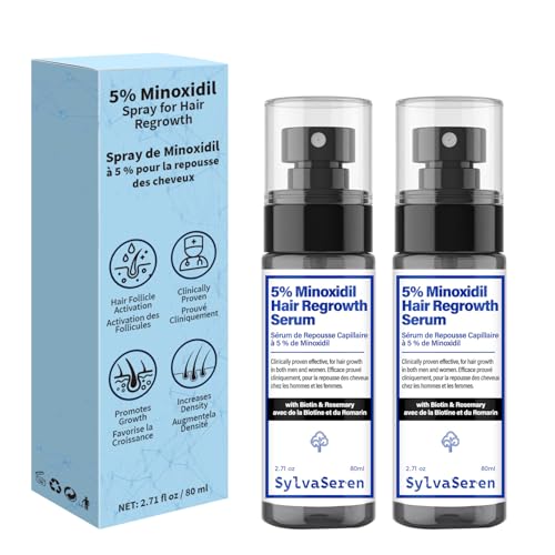 5% Minoxidil for Men & Women Hair Loss Treatment 2-Pack