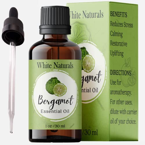 Organic Bergamot Essential Oil - 100% Pure & Natural -Premium Therapeutic Grade with Glass Dropper - Undiluted Homeopathic Aromatherapy Scented, Great for DIY Soap Making, Massage