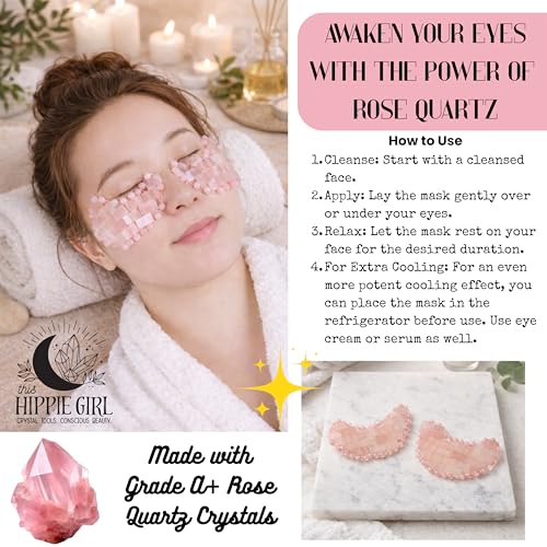Crystal Under Eye Mask – Rose Quartz Cooling Eye Roller