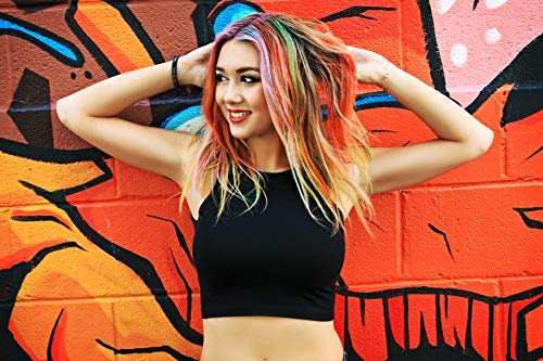 Hair Chalk Double Pack - 10 Bold Colors & 6 Glitter Pens
