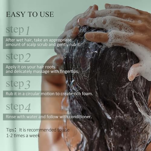 Rosemary Scalp Scrub with Silicone Massager, 10.6oz