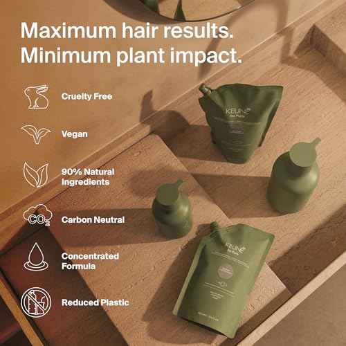 KEUNE So Pure Polish Conditioner Refill, Anti-Frizz and Smoothing Formula, 13.5 Fl Oz