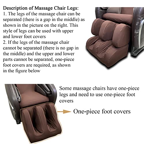 Full Body Massage Chair Cover Black Waterproof Dustproof with Drawstring - Skin-Friendly Milk Silk Fabric
