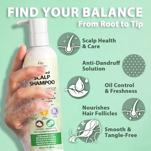 Recuren Plus Antifungal Shampoo for Dandruff & Scalp Relief - 8.8 fl. oz