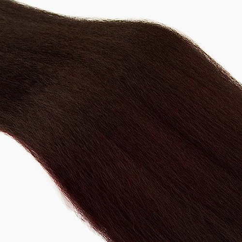 Brazilian Yaki Human Hair Bundles #4 Dark Brown 30-34 inch