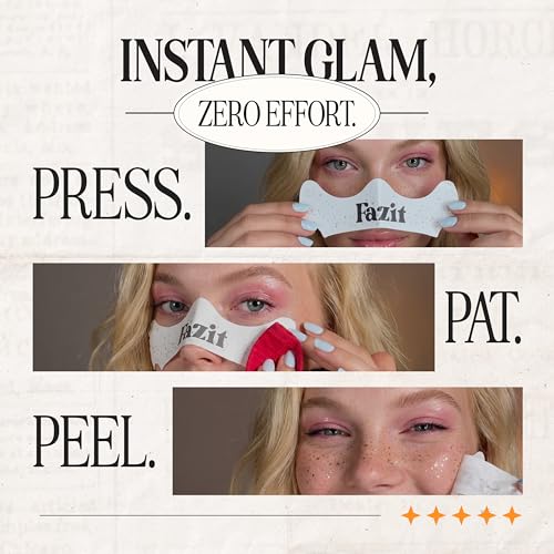 Fazit Gold Glitter Freckle Patches - Waterproof Temporary Makeup