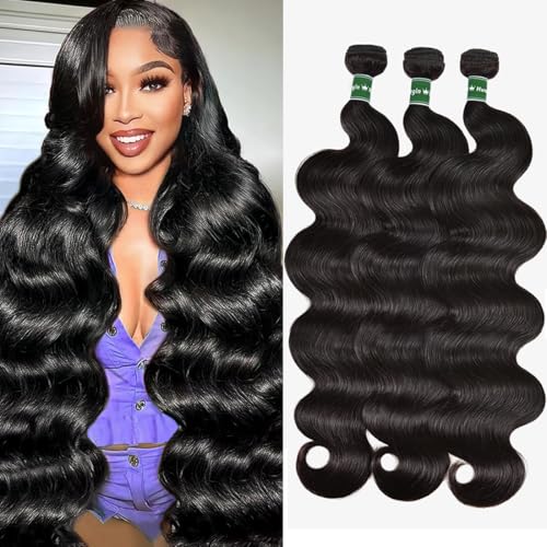 Brazilian Virgin Hair Bundles 18 20 22 Inch Body Wave