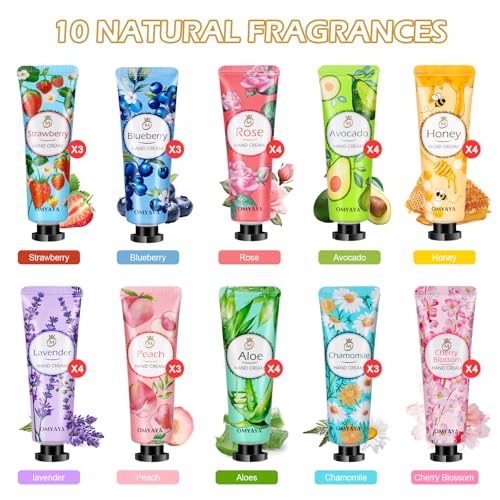 KIYTARBOO 36-Pack Travel Size Hand Cream Set - Moisturizing Mini Lotions
