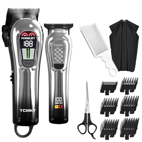 Hair Clippers for Men, Professional Clippers and Trimmers Set, Cordless Clippers for Hair Cutting, Beard Trimmer, Barber Clippers, Rechargeable Electric Shaver