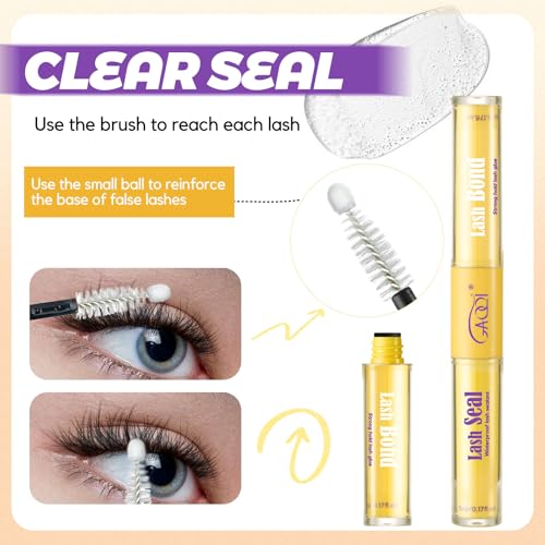 GAQQI Waterproof Lash Bond and Seal Kit - Natural Look, 10ml