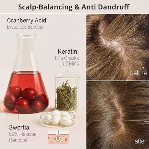 DEMIKI Shampoo for Women,Japanese Shampoo for Oily Hair, Sulfate Free & Paraben Free, Keratin Care,Organic Rose Scent, Clarifying,Moisturizing, Volumizing Hair Care, Anti Dandruff 450ml,16oz