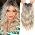 16 Inch Hair Topper for Thinning Hair - Ombre Blonde