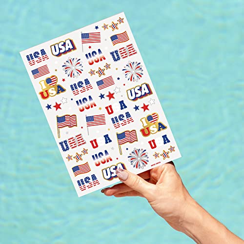 4th of July Temporary Tattoos - 70 Patriotic Designs