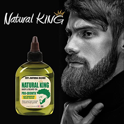 SFC Natural King Hair & Beard Oil with Jamaican Black Castor Oil - 7.1 oz