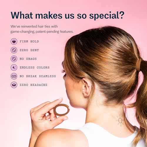 Gimme Beauty X-Fine Hair Bands - Slim-Fit Elastic Ties for Extra Fine Hair - No-Dent, Gentle-Grip Ponytail Holders for All-Day Comfort - 20 Pack, Light Brown