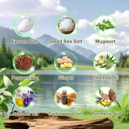 MR.A Epsom Salt Foot Soak with Tea Tree & Lavender Oils - Spa Pedicure for Calluses & Odor