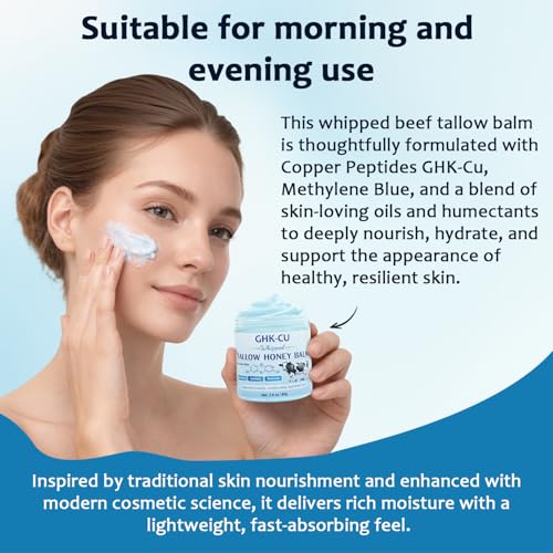 GHK-Cu Copper Peptides Whipped Tallow Balm 2.8oz