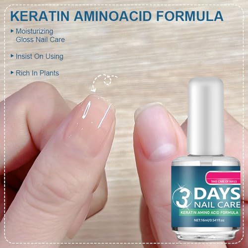 Keratin Nail Strengthener Polish for Weak & Damaged Nails