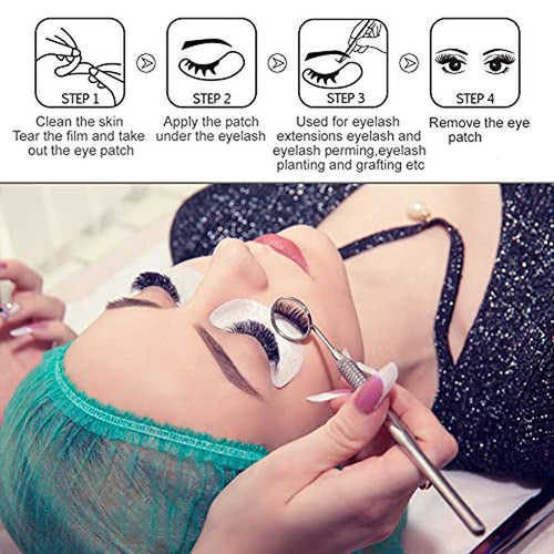 110 Pairs Under Eye Pads Gel Patch, Hydrogel Lash Patches Set for Eyelash Extension Supplies Tools