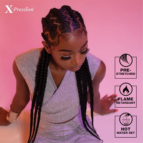 Sensationnel Xpression prestretched braiding hair - 3x xpression 58-inch kanekalon flame retardant smooth yaki braid - 3x x-pression 58 inch (1 pack, SM1B/27)