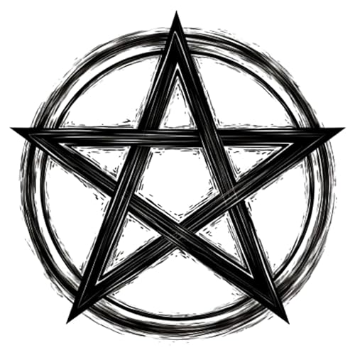 Pentagram Temporary Tattoos - 6 Sheets Waterproof