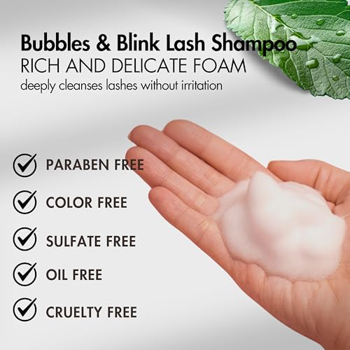 Gazelle Eyelash Shampoo with Brush – 60ml Lash Cleanser
