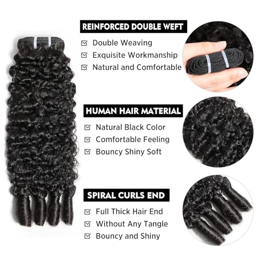Burmese Curly Hair 3 Bundles 16 18 20 Inch 3C4A Virgin