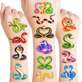 96 PCS Snake Temporary Tattoos for Kids | Waterproof