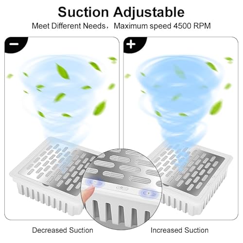 Dust Collector for Nails,Built-in Desktop Nail Vacuum Cleaner,Powerful Suction Dust Fan,Adjustable Speed,Professional Dust Collector for Nails Tech Acrylic Gel Polishing Manicure Pedicure