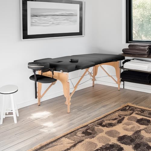 Saloniture Professional Massage Table - Portable Folding w/ Carrying Case