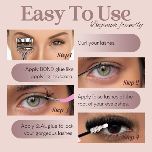 Azenlo Wispy Lash Clusters 10-16mm 456pcs DIY Extensions