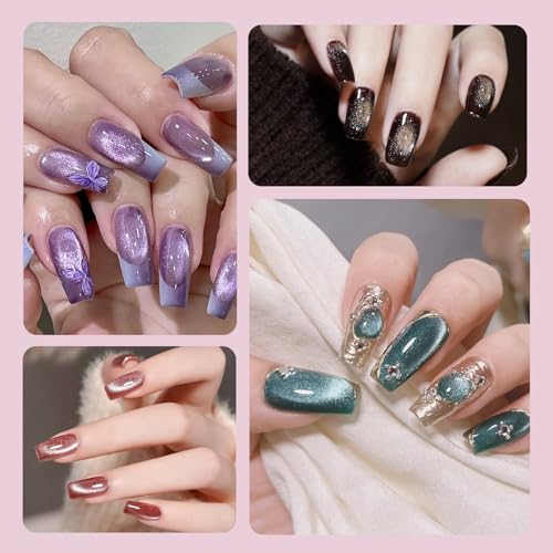 2-in-1 Cat Eye Nail Magnet Wand (Octagonal Handle) Gradient Pink - Lobodt