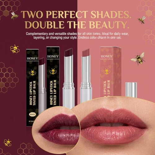Honey Lip Tint Balm - Hydrating Shea Butter & Vitamin E