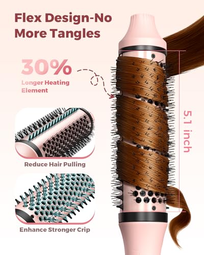 Bopcal 1.5" Dual Voltage Heated Round Brush - 6 Heat Settings