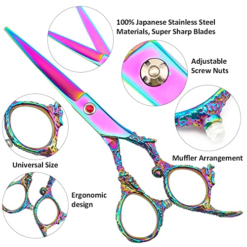 Professional Hair Cutting Scissors Set - Stainless Steel Shears