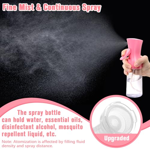 Fun Gift Bright Pink Hair Spray Bottle with Ultra Fine Mist 6.8oz