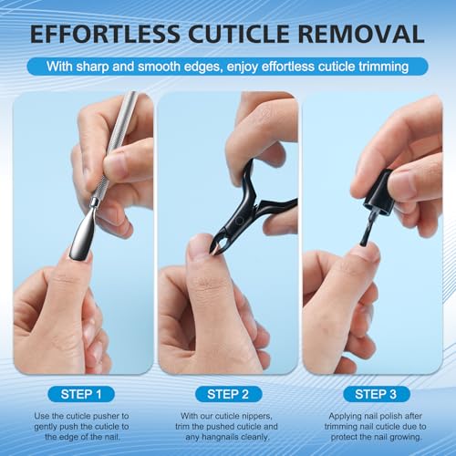 FERYES Stainless Steel Cuticle Nippers - Professional 1/2 Jaw Clipper