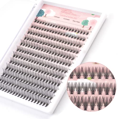 20D Lash Clusters 240pcs Individual Extensions 8-12mm C Curl