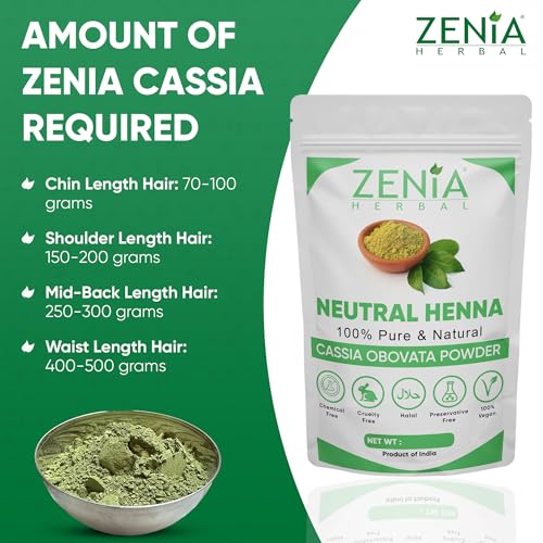 Zenia Neutral Henna Powder 7oz | Colorless Hair Conditioner