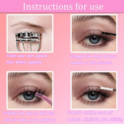 DIY Lash Extension Kit 800PCS 9-18mm 30D-60D Individual Lashes