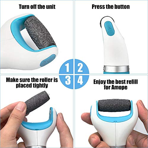 Replacement Rollers for Amope Pedi Perfect Electronic Foot File - 13 Pack