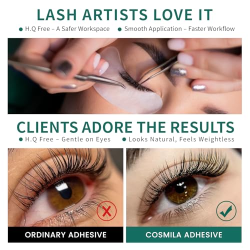 Pro Eyelash Extension Glue ? HQ Free ? 99.8% Japan Monomer, Ultra-Stable ? All-Climate, Sensitive-Friendly, Extra Strong ? 8 Weeks Retention ? for Lash Technicians ? 5ml (1-2s)