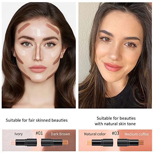 4 Colors Cream Contour Sticks Highlight Kit for Beginners