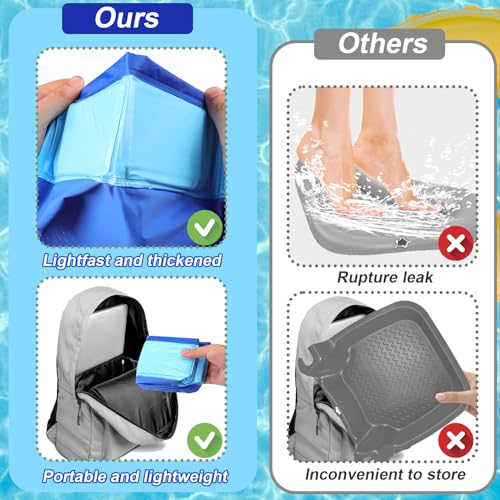 Portable Foldable Pool Foot Bath for Clean Feet - 19 Inch